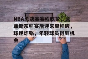 中欧在线入口 -NBA总决赛赛程吃紧，孟菲斯灰熊赛后迎来里程碑，球迷炸锅，年轻球员得到机会的简单介绍